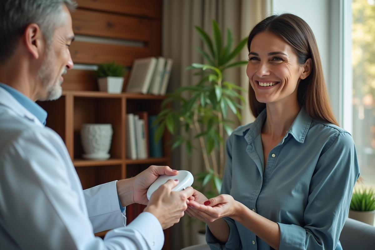 Femme relaxee lors d