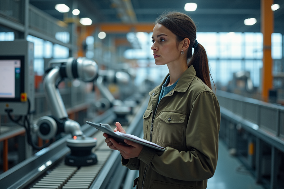 Jeune femme en tenue d